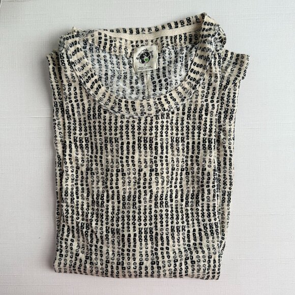 We The Free Bali Backpacker Tee Ecru Combo Medium Relaxed Fit Lightweight Knit - Picture 7 of 12